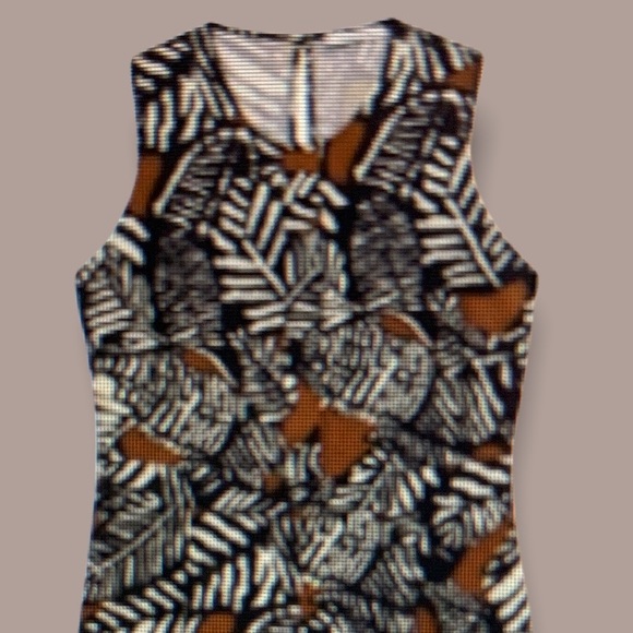 Violeta by Mango NWT Long Printed Black Copper Jumpsuit Curvy Plus Size 2X - Picture 7 of 11